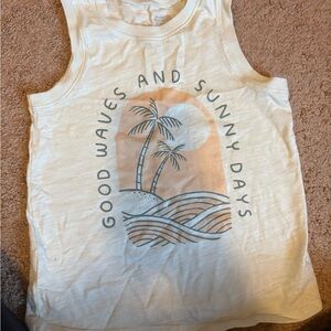 Tank Top with Palm Tree Design